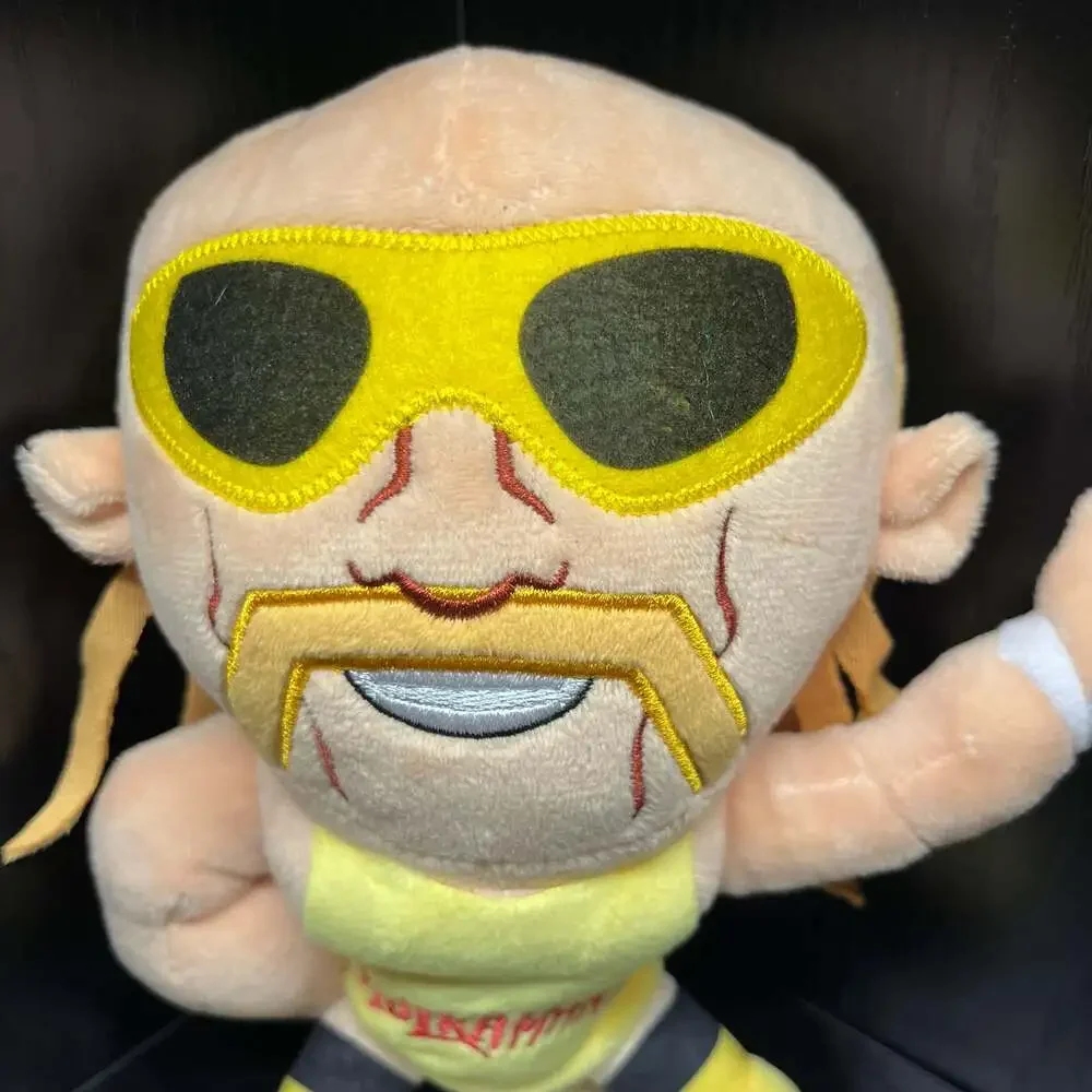 WWE Hulk Hogan 9” Plush Stuffed Toy 2018 Yellow Shirt Wrestling Figure